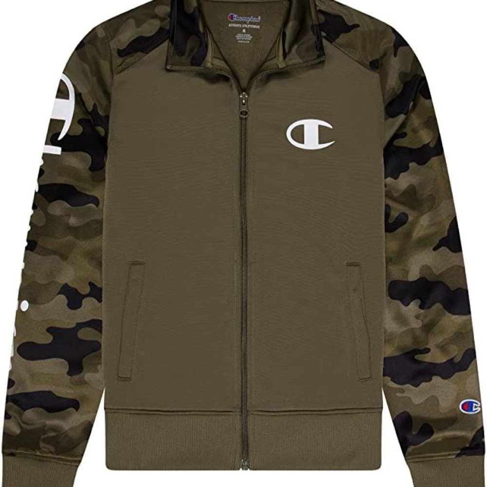 Champion Heritage Boys Full Zip Track Jacket Kids Clothes "Size S"